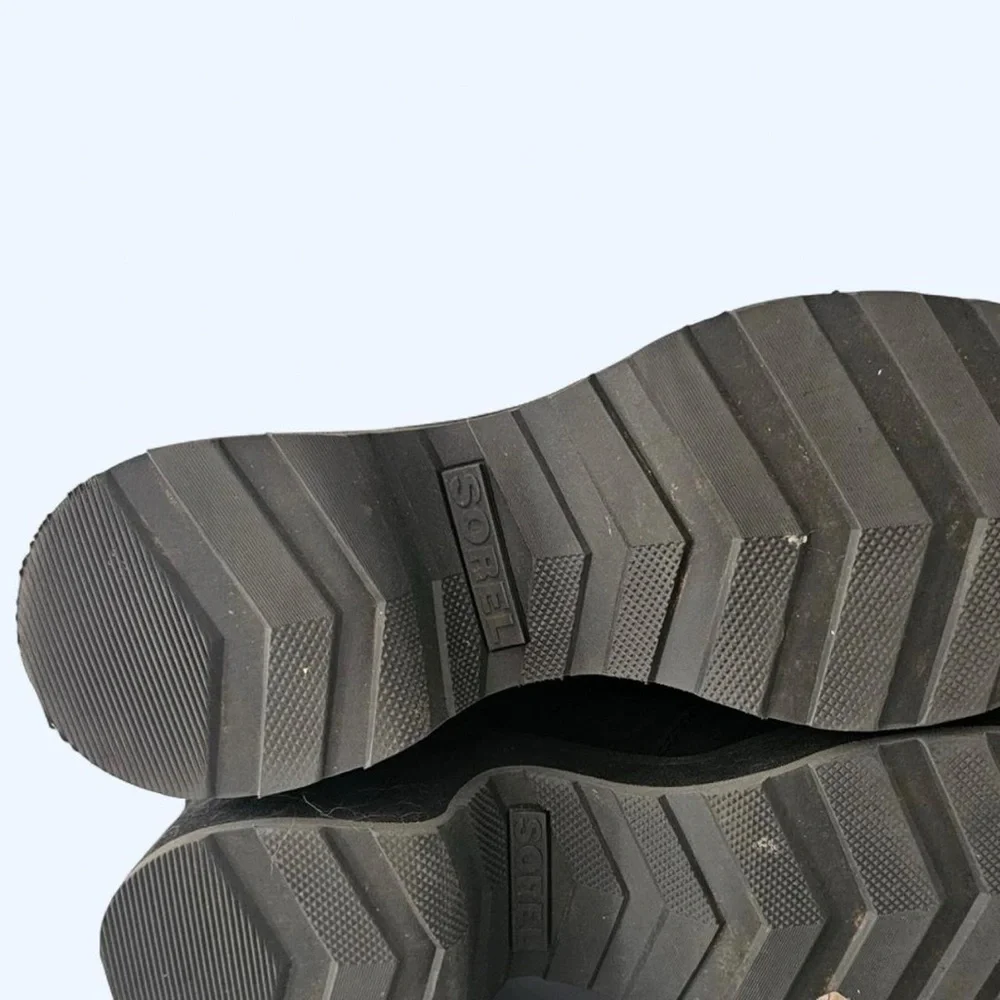 Sorel Hi-Line Black Chelsea Platform Boots - Women